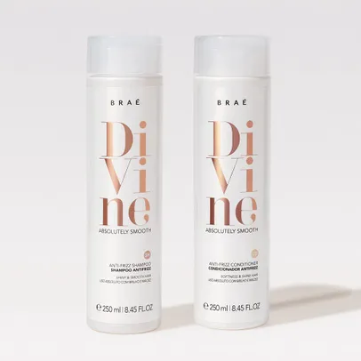 Braé Divine Kit Duo - Shampoo 250ml + Condicionador 250ml.