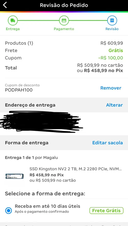 Imagem na descrição da promoção