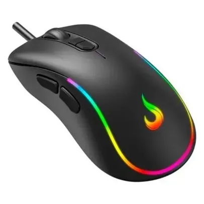 Mouse Gamer Rise Mode G2 Black RGB, 6400 DPI, 7 Botões - RM-MG-02-FB