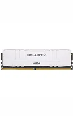 MEMORIA RAM CRUCIAL BALLISTIX 8GB (1X8) DDR4 3000MHZ BRANCO, BL8G30C15U4W | R$260