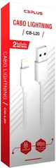 [Prime] Cabo USB-Lightning C3Plus CB-L20WH 2M Branco | R$12