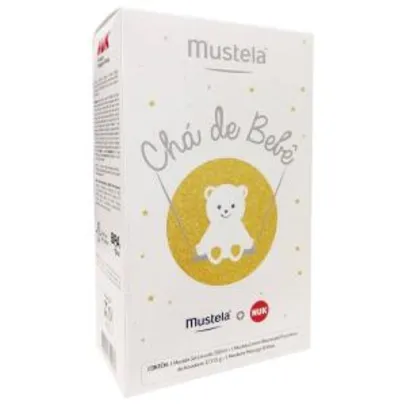 Kit Mustela Chá de Bebê com Gel Lavante 200ml + Creme Preventivo 123 55g + Mordedor - R$44