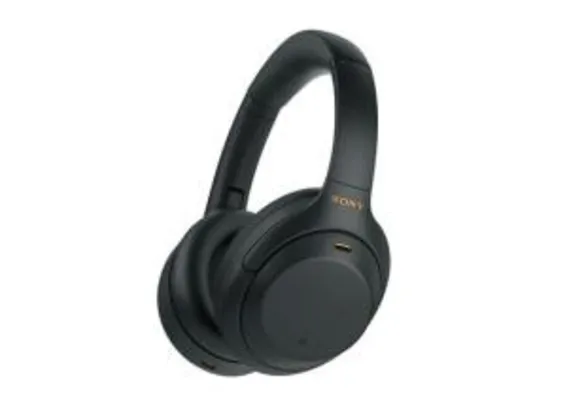 Headphone Sony WH-1000XM4 Preto sem fio Bluetooth e com Noise Cancelling (cancelamento de ruído) | R$2.000