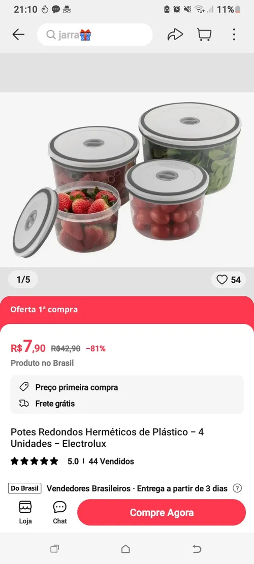 Imagem na descrição da promoção