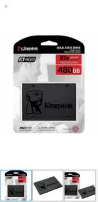 SSD 480GB Kingston | R$315