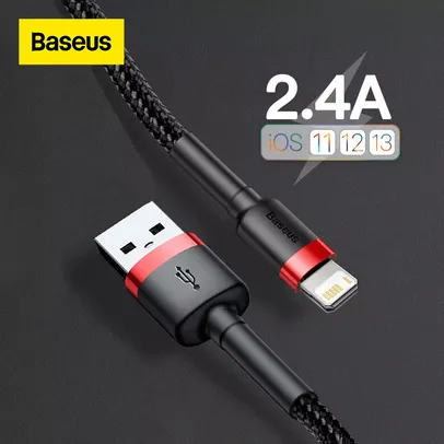 Cabo USB Lightning 2.4A de 2 metros [NOVOS USUÁRIOS]