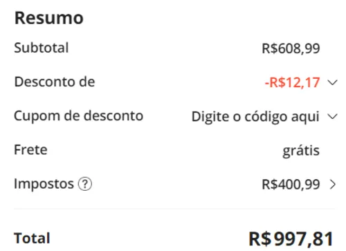 Imagem na descrição da promoção