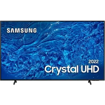 Smart TV Samsung 65 Crystal UHD 4K BU8000, 3 HDMI, 2 USB, Wifi, Bluetooth, Alexa, Google Assistante, Tela Infinita, Preto - UN65BU8000GXZD