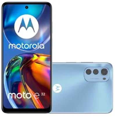 [AME SC R$ 474] Smartphone Motorola E32 64GB 4G Wi-Fi Tela 6.5'' Dual Chip 4GB RAM Câmera Tripla