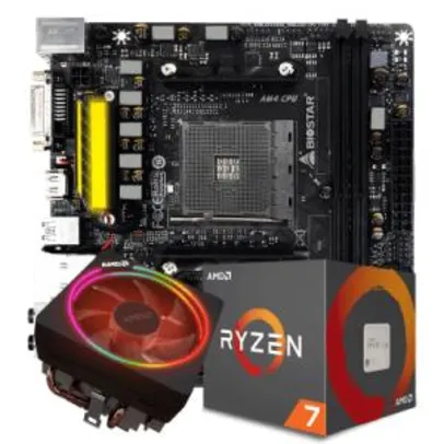 KIT UPGRADE BIOSTAR RACING X370GTN DDR4 AMD AM4 + RYZEN 7 2700X