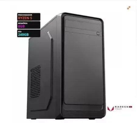 Computador T-Home Create AMD Ryzen 5 4600G / 8GB DDR4 / SSD 240GB