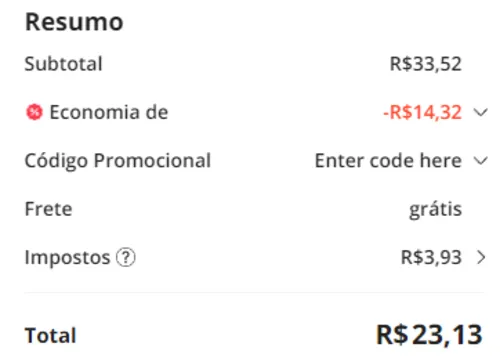 Imagem na descrição da promoção