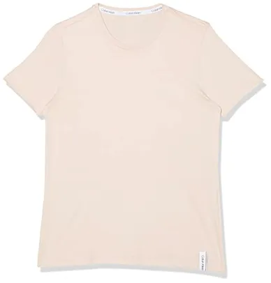 Camiseta Feminina Modern cotton, Calvin Klein, rosa claro, (P, M) 