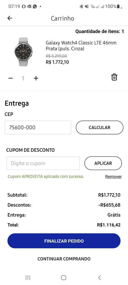 Imagen na descrição da promoção