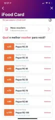 10% de volta comprando voucher do iFood pelo App AME digital