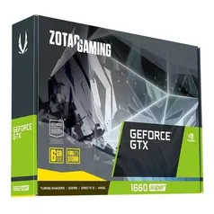 Placa De Vídeo Nvidia Zotac Gaming Geforce Gtx 16 Series Gtx 1660 Super 6gb