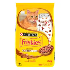 Ração Gatos Castrados Friskies Megamix 3kgs