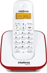 Telefone sem Fio Digital, Intelbras, TS 3110, Vermelho(PRIME)