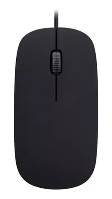 Mouse Com Fio Óptico Pequeno Usb 2.0 Básico Preto 1200 Dpi