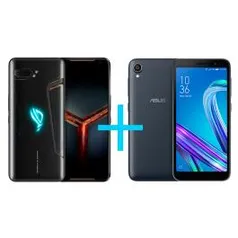 ASUS ROG Phone II 8GB/128GB Preto + Zenfone Live L2 OctaCore 435 - R$3396