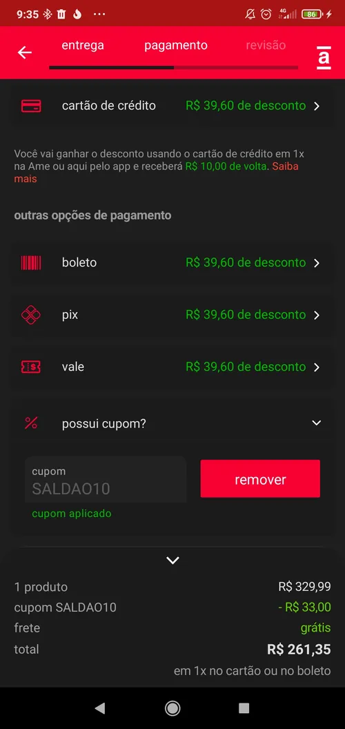 Imagem na descrição da promoção