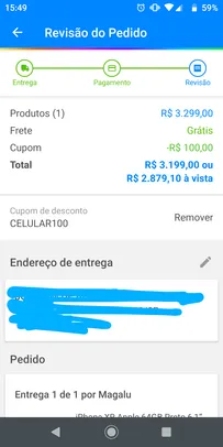 IPHONE XR 64 GB (CUPOM CELULAR100)