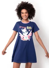 Camisola Manga Curta Feminino Algodão Lhama Secret