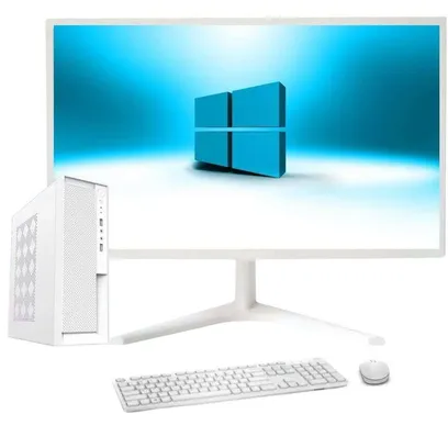 Foto do produto Computador Branco Completo Compacto Intel Core I5, 16GB De Memória, Ssd 256GB, Windows 10, Monitor Led 19.5 - 3green Slim 3GS-0112