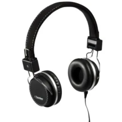 Headphone Bomber Quake, Hastes Ajustáveis e Dobráveis, Cabo Flat - HB02 Black por R$ 29,90