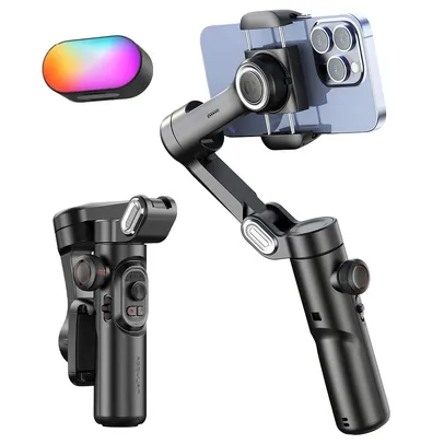 [Taxa Inclusa] Aochuan estabilizador gimbal portátil de 3 eixos para smartphone