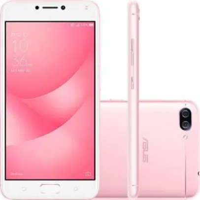 Smartphone Asus Zenfone 4 Max Dual Chip Android 7 Tela 5.5" Snapdragon 32GB 4G Câmera Dual Traseira 13MP + 5MP Frontal 8MP - Rosa - R$ 1169