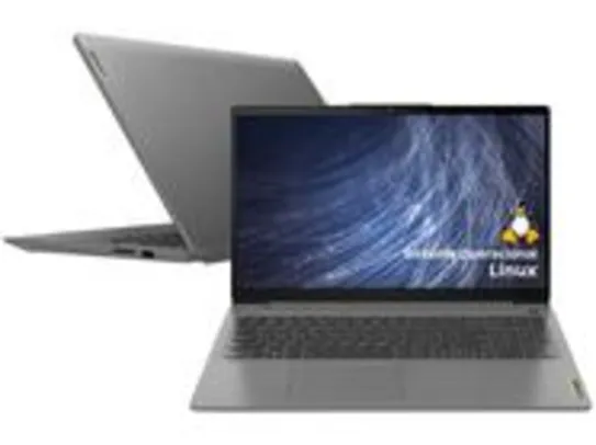 Notebook Lenovo Ideapad 3i AMD Ryzen 5 8GB 256SSD Linux 