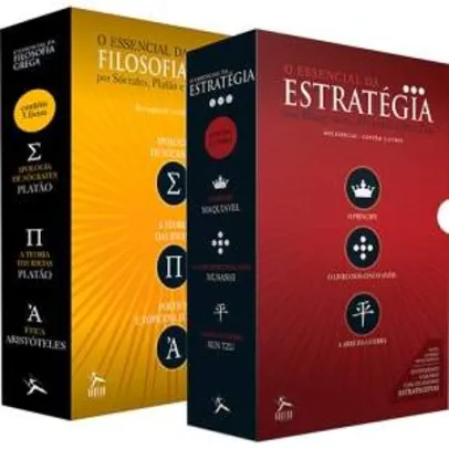 [Submarino] Box O Essencial da Estratégia (3 Volumes) + Box O Essencial da Filosofia (3 Volumes) por R$23 