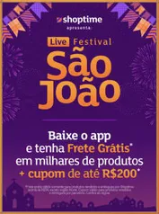 Até 200 reais de desconto no app do Shoptime