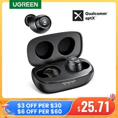 (Novos Usuários) Fone Ugreen Hitune TWS - WS100 + Case | R$71