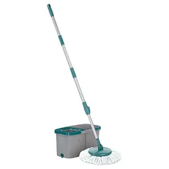 Mop Giratório Duas Águas, Balde 3 litros com cesto Inox , MOP7504, Flash Limp