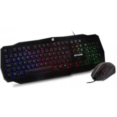 Combo Gamer Dazz Battlefire Revolution, Teclado e Mouse, 625021 R$ 75