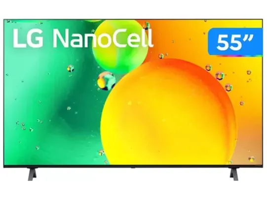 2022 Smart TV 55” 4K NanoCell LG AI Processor 55NANO75 