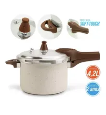 Panela de pressão de indução 4,2L ceramic life vanilla