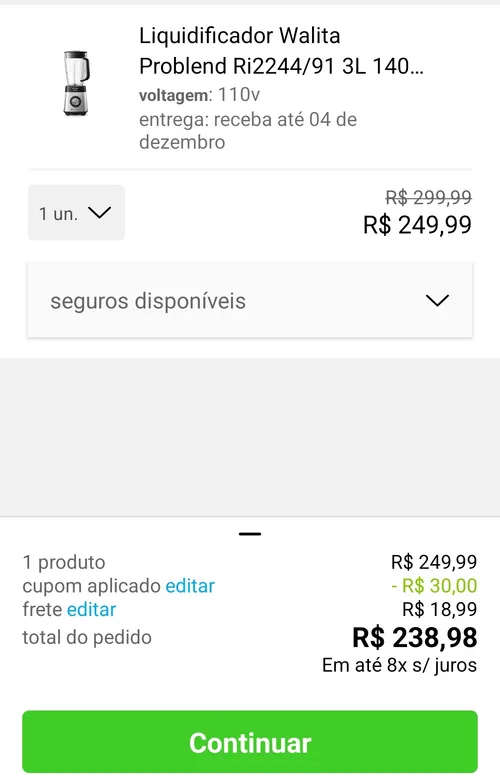 Imagem na descrição da promoção