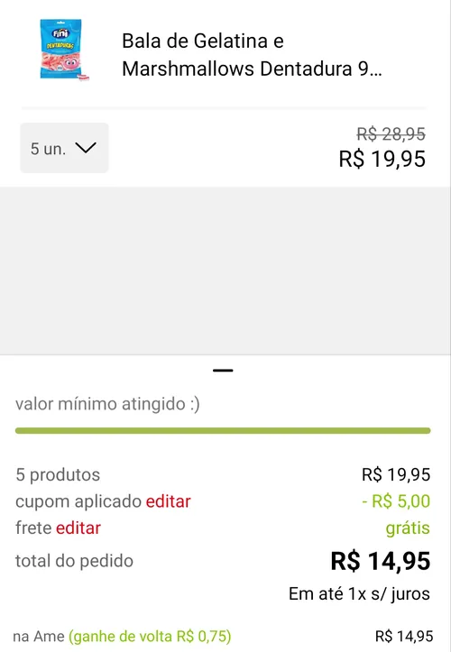 Imagem na descrição da promoção