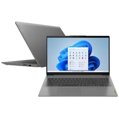 Notebook Lenovo Intel i7-1165G7 8GB 256GB SSD Tela 15.6" Windows 11 IdeaPad 3i 82MD0008BR