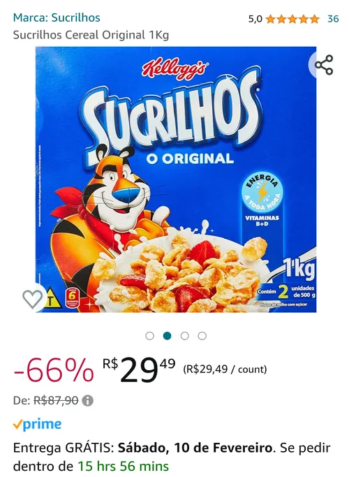 Imagem na descrição da promoção