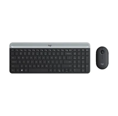 Kit Teclado e Mouse Logitech Slim Sem Fio - MK470