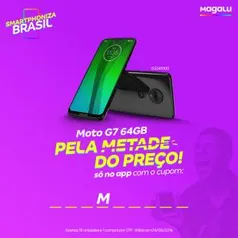 Moto G7 com 50% OFF para quem descobrir o cupom!