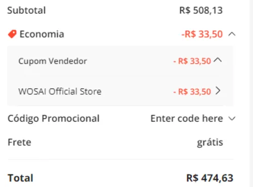 Imagem na descrição da promoção