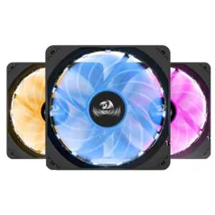 Kit Fan com 3 Unidades Redragon, RGB 120mm, GC-F006