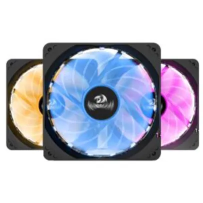 Kit Fan com 3 Unidades Redragon, RGB 120mm, GC-F006