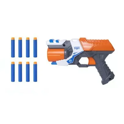 (R$29,94 AME) Lançador de Dardos X-Target Double Strike Com 8 Dardos Multikids - BR1456