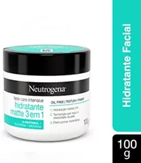 [Recorrência] Neutrogena Hidratante Facial Matte 3 em 1 Face Care Intensive, 100g